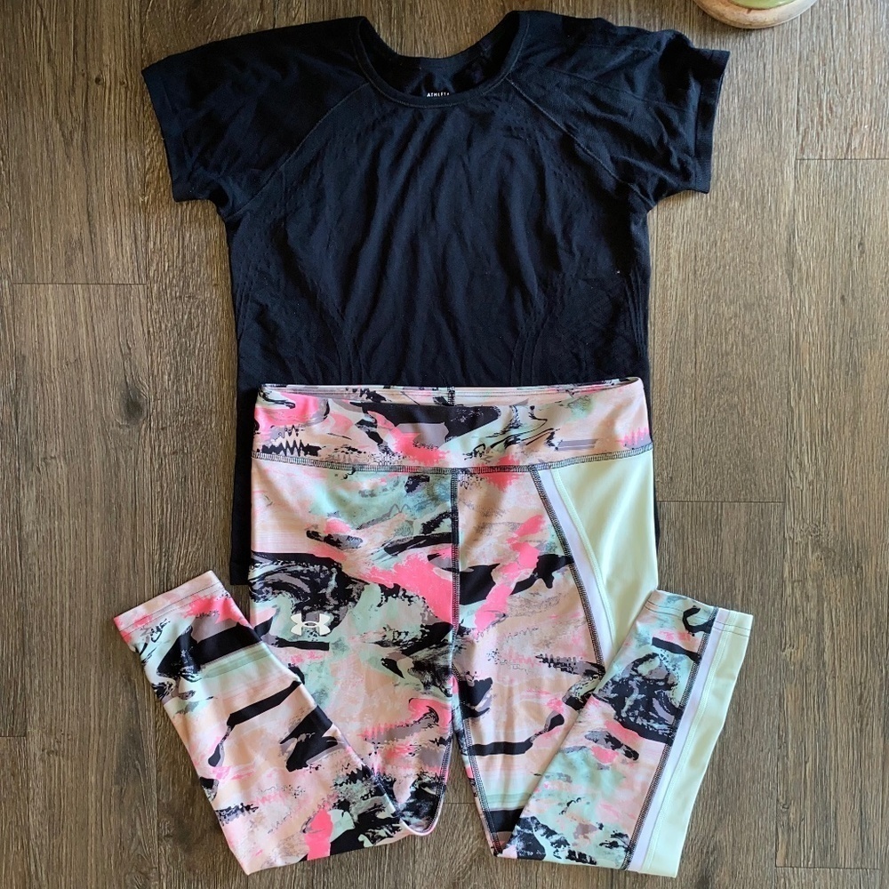 Youth large Athleta and Under Armour outfit